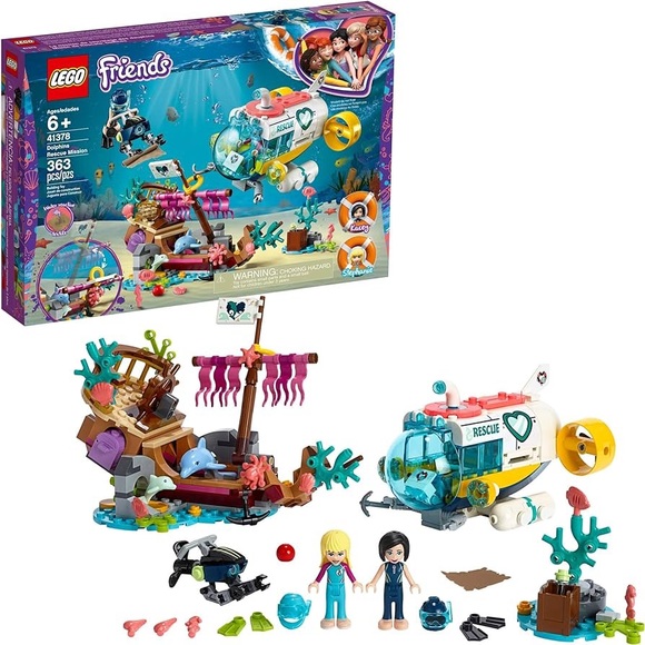 LEGO Friends Dolphins Rescue Mission 41378 Building Stem Toy Submarine Christmas - Picture 1 of 11